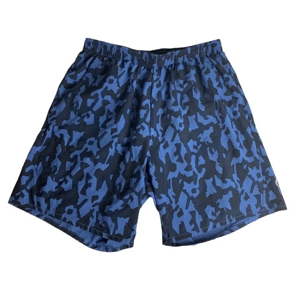 ZYIA Active Men’s Blue Camo Shorts Size Small - Picture 3 of 16